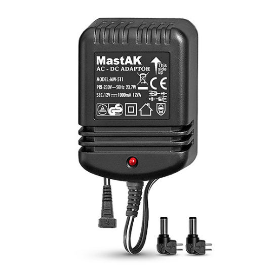 Мережевий блок живлення MastAK MW-511 12V 1000mA | Зображення 5