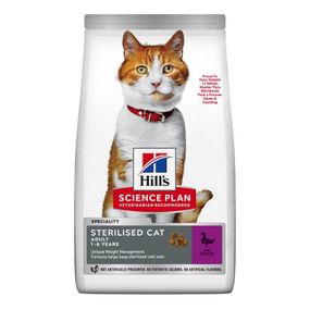 Hill’s SP Adult Sterilised Cat Duck Сухий корм для дорослих стерилізованих котів, з качкою, 0,3 кг