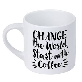 Кружка маленька Change the World. Start with coffee 170 мл (KRD_20M053)