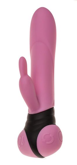 Вибратор с вращением ствола Adrien Lastic Mini Bonnie с петелькой для пальчика sexstyle