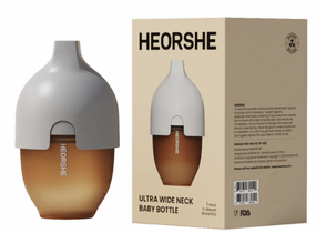Пляшечка для годування HEORSHE 160 мл Сіра