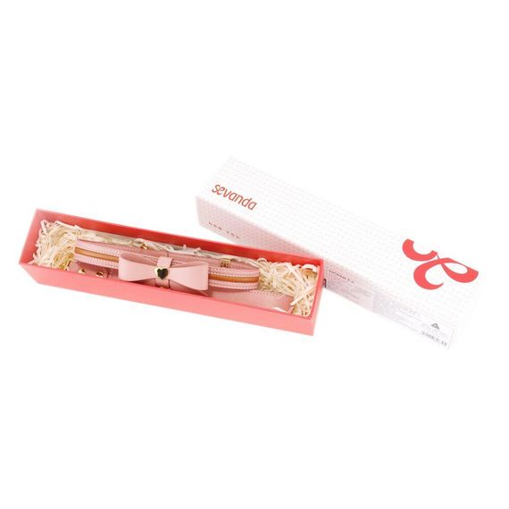 Поводок LOCKINK SEVANDA Love Heart Butterfly Leather Collar Set - Pink sexstyle | Зображення 6