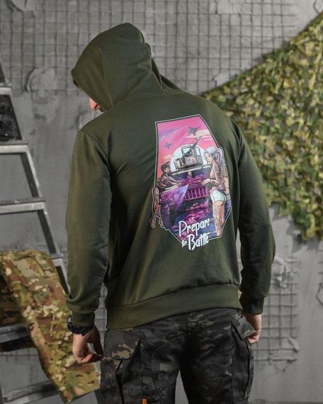 Худи maklin олива  НП5069