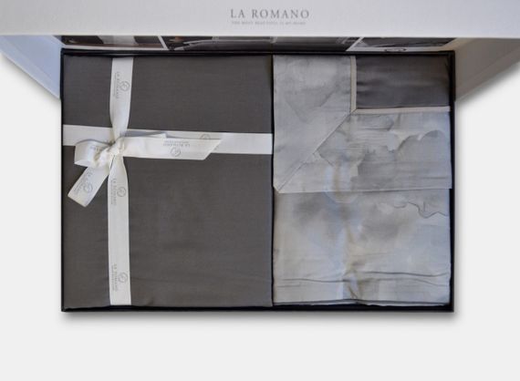 Постельное белье La Romano Silk Satin 200×220 см Rivano Steelgrey | Зображення 5