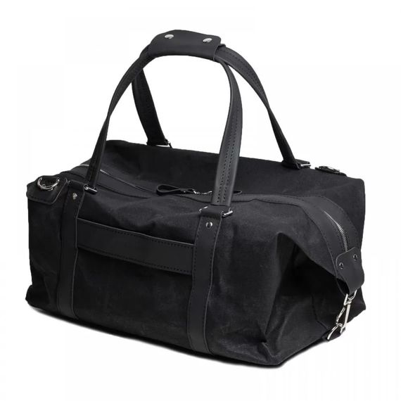 Сумка дорожня Skin and Skin Stout Канвас M 45x22x23 см Чорна (KBLBM-M) | Зображення 3