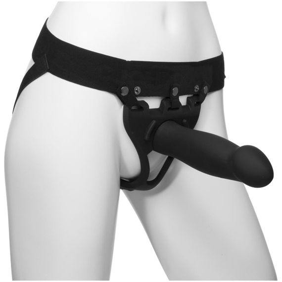Страпон унісекс Doc Johnson Body Extensions – Be Bold, порожня насадка Sex Aura