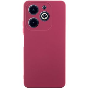 Чохол TPU GETMAN Liquid Silk Full Camera для Infinix Hot 40i Бордовий / Marsala