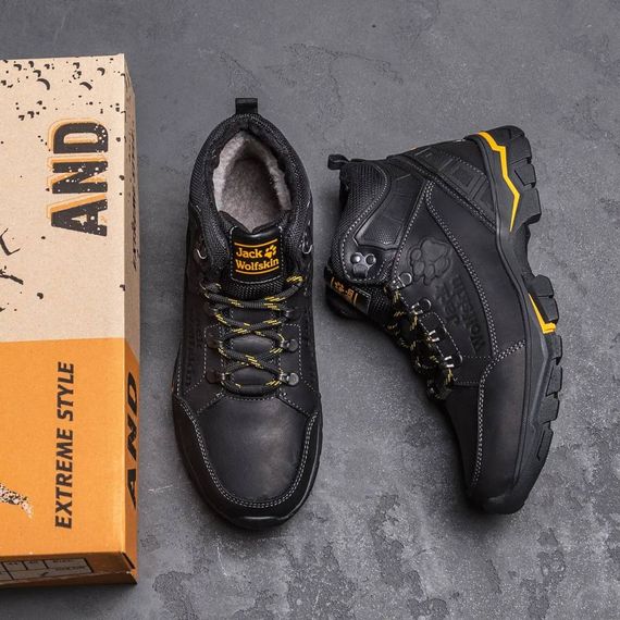 зимові шкіряні ботинки Jack Wolfskin чорні | Зображення 8