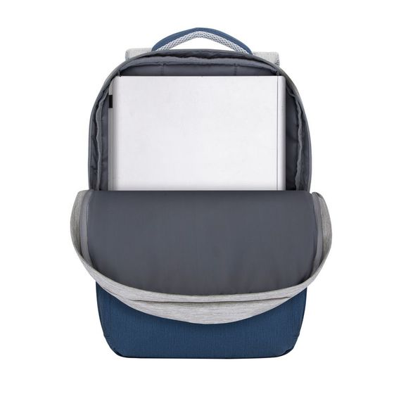 Рюкзак городской Rivacase 7567 Grey/Dark Blue 30.5х48х15 см серый с темно-синим | Зображення 7