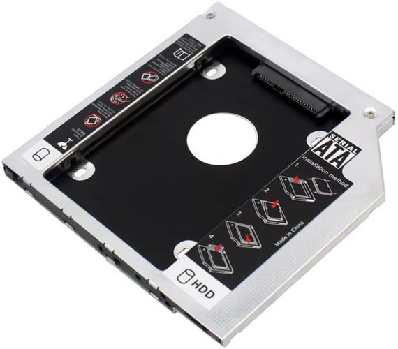 Перехідник адаптер CD/DVD 12.7 mm to HDD/SSD 2.5"