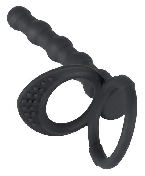 Насадка для подвійного проникнення - Black Velvets Cock & Ball Ring | Зображення 3