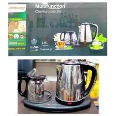 Комплект электрочайник с заварником на подставке из нержавеющей стали Rainberg RB-2504 | Зображення 2