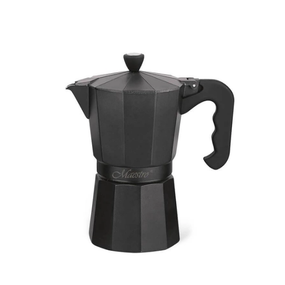 Кавоварка гейзерна 450мл алюмінієва MR-1666-9-BLACK Espresso Moka Maestro