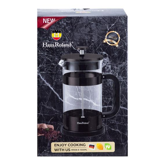 Заварник для чаю 1 літр з френч пресу чорний HP33538B | Зображення 3
