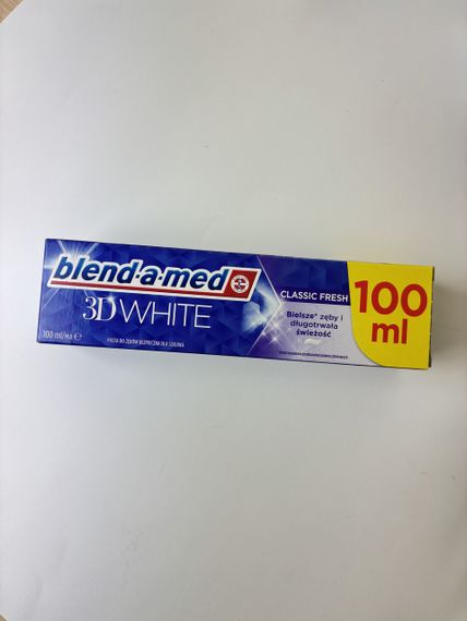 BLEND_A_MED зубная паста 3D White Классическая Свежесть 100мл