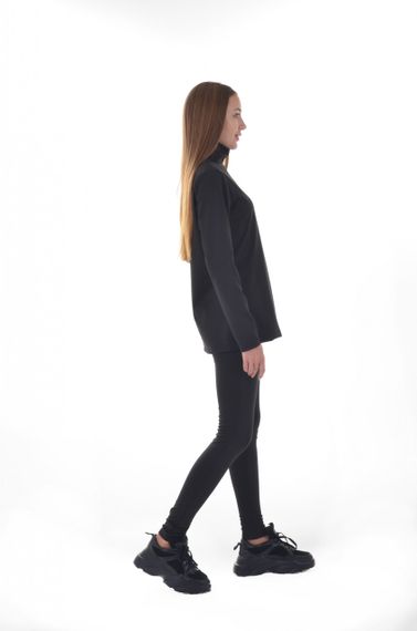 Спортивні легінси 4Profi утеплені на флісі чорні дайвінг розмір XS 24461 | Зображення 3