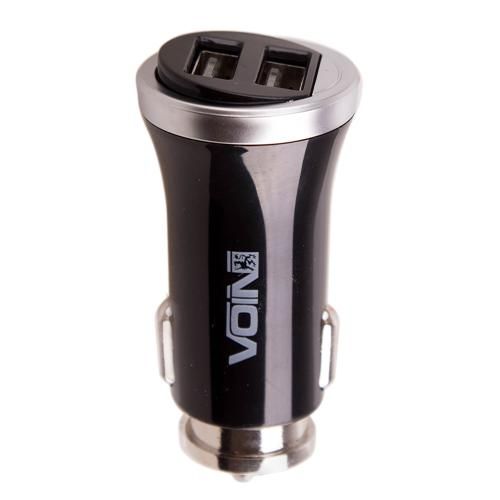 Автомобільний зарядний пристрій VOIN C-2411BK 2USB (12 / 24V - 5V 2,4A) | Зображення 2
