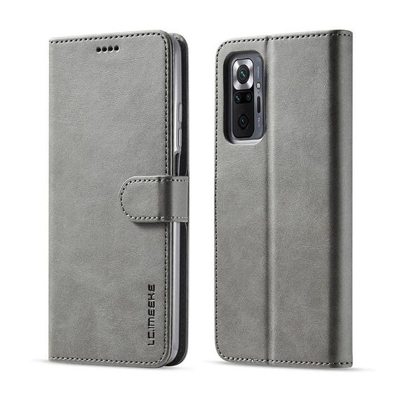 Чохол книжка iMeeke для Xiaomi Redmi Note 10 4G / 10S / Poco M5s колір Сірий