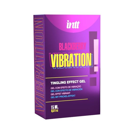 Рідкий вібратор Intt Vibration Blackberry (15 мл) зі смаком ожини | Зображення 2
