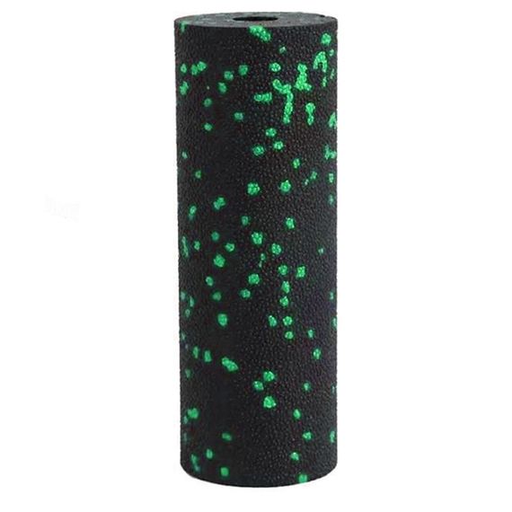 Массажный ролик (роллер) гладкий Паверплей PP-4346 Mini EPP Foam Roller Черно/Зеленый (15x5,3см.) | Зображення 1