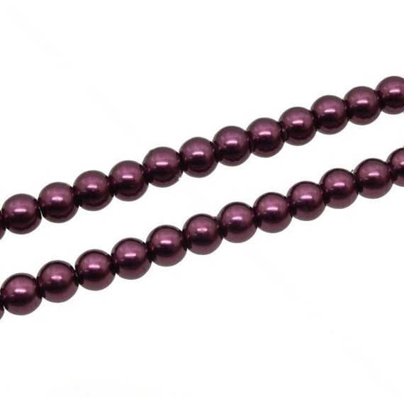 Намистини скло 6 мм 100 грам 300 шт. Eggplant (11114159)