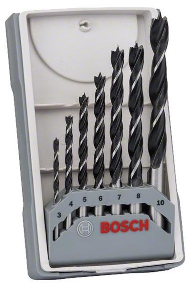 Сверла по дереву Bosch X-Pro Line набор 7 шт. 3,4,5,6,7,8,10 мм (2.607.017.034)