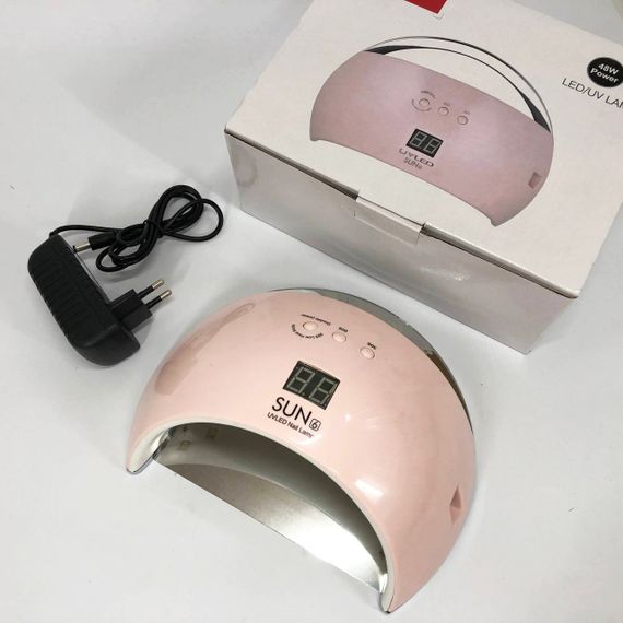 Ультрафіолетова лампа для Манікюру UV LAMP Sun 6, Світлодіодна сушарка для гель лаку. Колір: рожевий | Зображення 8