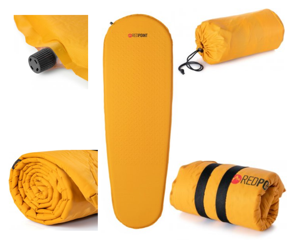 Килимок карімат самонадувний походів Safari Red Point 183х51х3см до -15 Туристичний килимок каримат