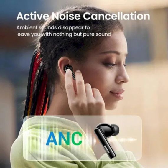 Беспроводные наушники UGREEN WS106 HiTune T3 Active Noise-Cancelling Wireless Earbuds (Black)(UGR-90401) | Зображення 4