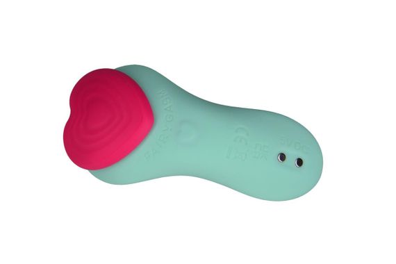 Вибратор в трусики FairyGasm HeartGem green, на магните, пульт ДУ sexstyle | Зображення 4