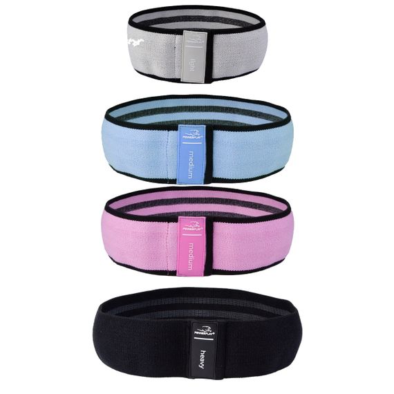Тканева гумка для фітнесу та спорту PowerPlay 4111 Hip Band M Medium Рожева (d_76cm) | Зображення 9