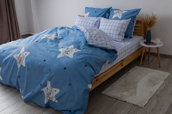Постільна білизна євро ТЕП Soft dreams Twinkle Stars 2-03859-25350 200х215 см