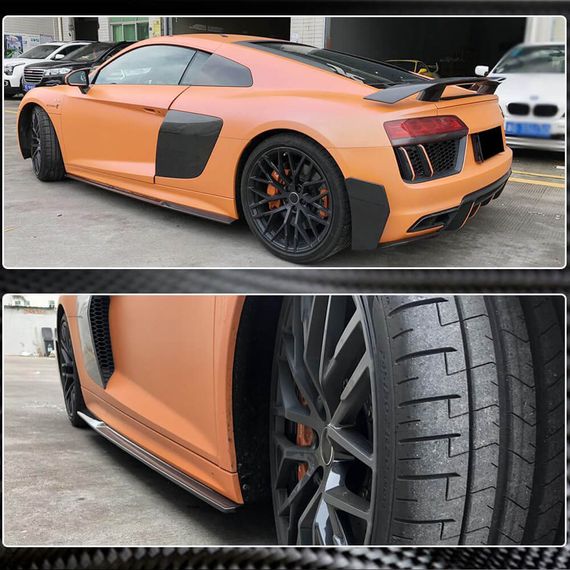 Боковые пороги V3 (Карбон) для Ауди R8 2015- гг | Зображення 2