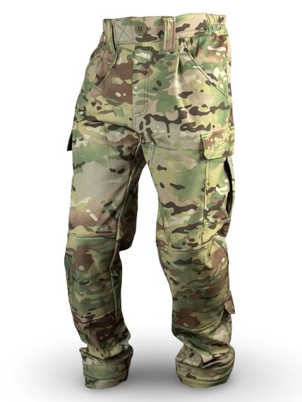 Зимові тактичні штани ЗСУ на флісі Softshell від RAPTOR TAC Мультикам 52/4