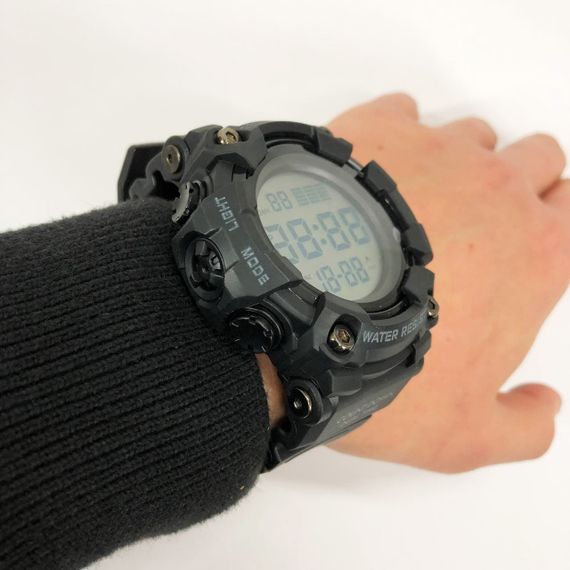 Часы спортивные спорт SKMEI 1968BKWT, Военные часы для военнослужащих Практичные мужские JE-14 | Зображення 9