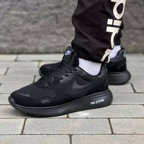 Кросівки Nike текстиль/замш колір чорний