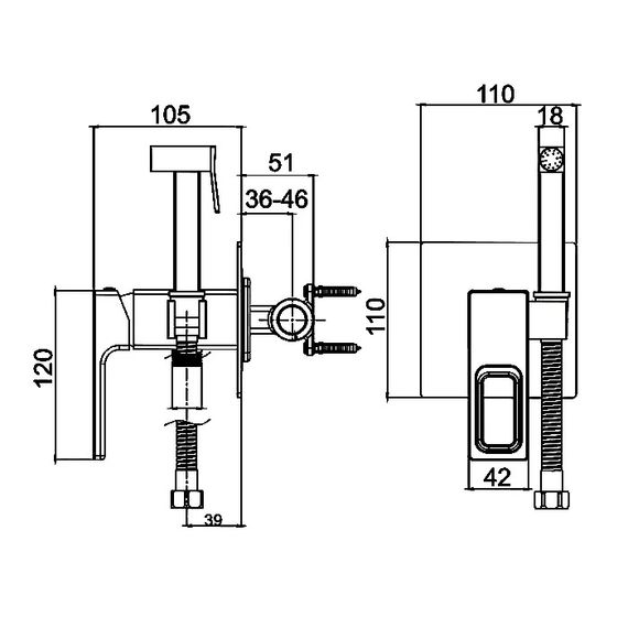 Смеситель для душа Gappo G7217-8 | Зображення 2