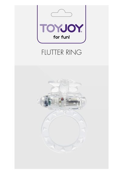 Ерекційне кільце з вібрацією Flutter Ring Vibrating Transparant Sex Aura | Зображення 1
