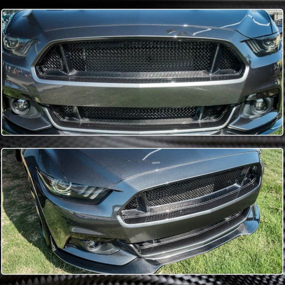 Решетка радиатора (2015-2017, Карбон) для Ford Mustang | Зображення 3