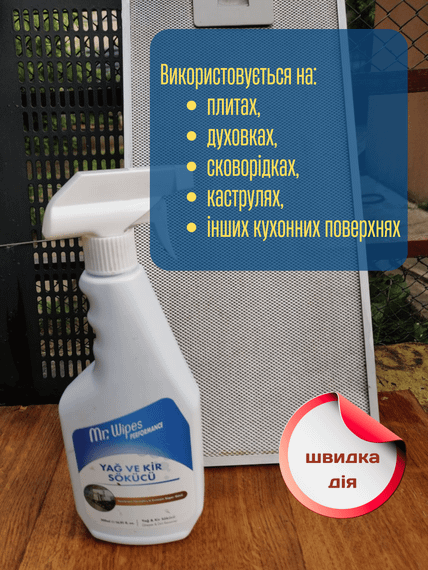 Антижир, засіб для видалення жиру на кухні Farmasi Performance Mr. Wipes 500 мл | Зображення 1