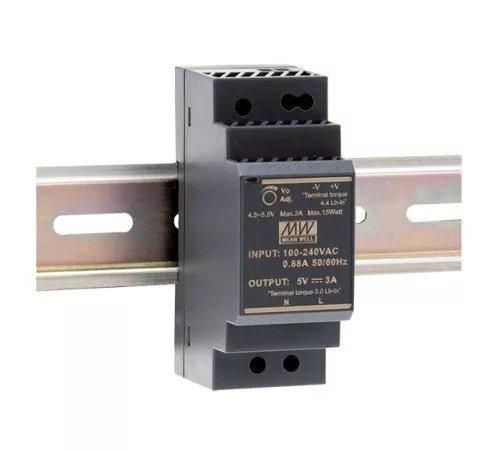 Блок живлення на DIN-рейку Mean Well HDR-30-24 36W 15A 24V IP20) Series "HDR"