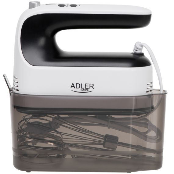 Міксер Adler AD 4229 ручний/ 600Вт/ 9 швидкостей/ Turbo/ контейнер для аксесуарів/ білий | Зображення 4