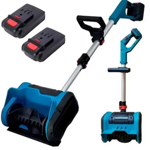 Снегоуборщик аккумуляторный на 2 АКБ складной Krafftec | Зображення 3