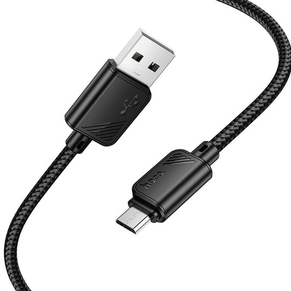 Дата кабель Hoco X113 Beneficio USB to MicroUSB (1m) Black | Зображення 2