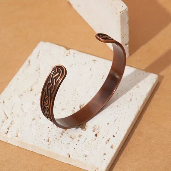 Магнитный браслет в Винтажном Стиле с Регулируемым Магнитным Заклепом из Бронзы | Зображення 6