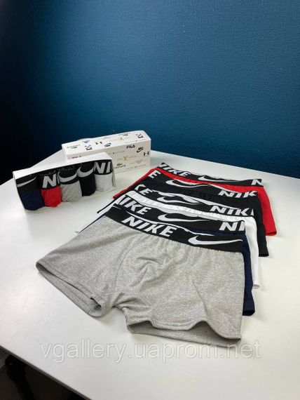 Комплект трусів Nike, подарунковий набір боксерів Найк у коробці на 2-5 штук, труси Найк для справжніх чоловіків