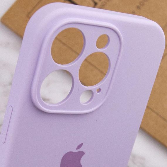 Чохол Silicone Case Full Camera Protective (AA) для Apple iPhone 14 Pro (6.1") Бузковий / Lilac | Зображення 5