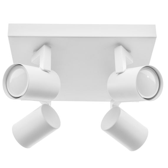 Светильник настенно-потолочный спот поворотный накладной HTL-197/4 GU10 WH