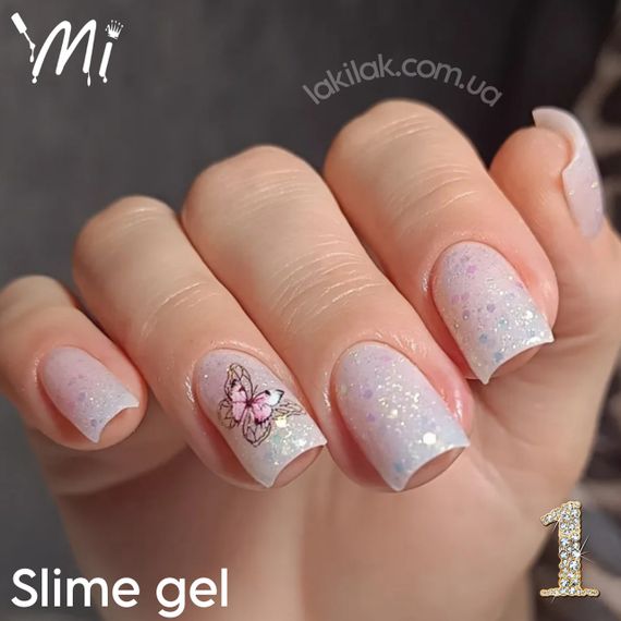 Гель для нарощення Mi SLIME №1 Builder Gel (молочний) 5мл | Зображення 2