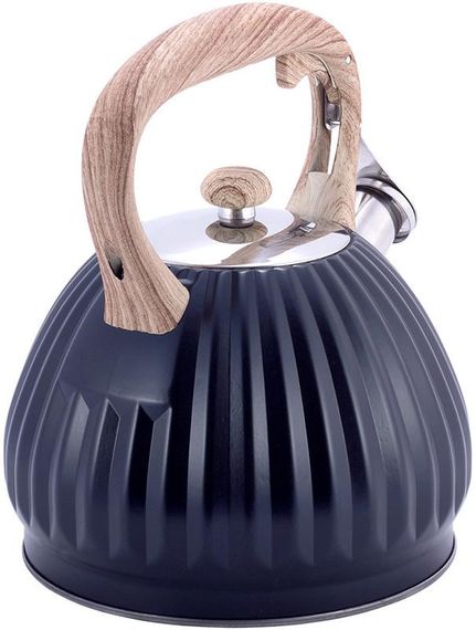 Чайник Kamille Whistling Kettle Black 3л з нержавіючої сталі зі свистком, чорний | Зображення 3